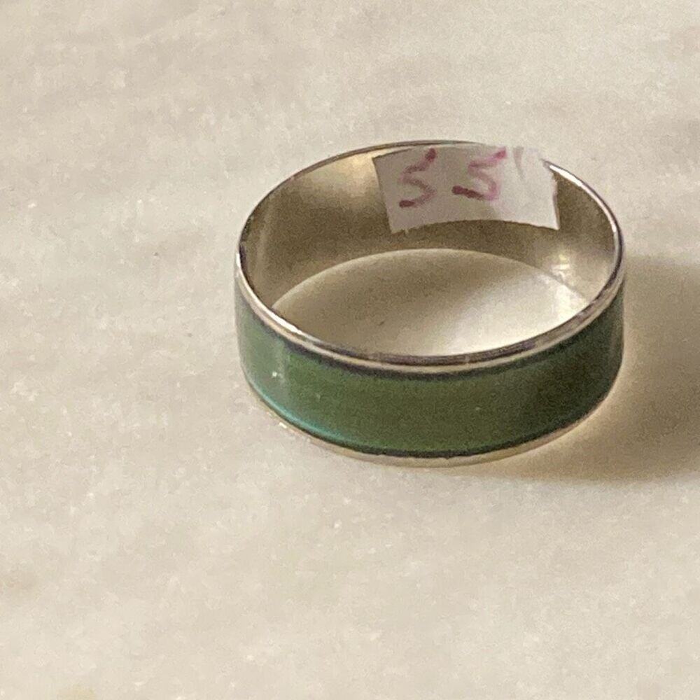 Mood ring thermal color, changing wedding band style ring 5.5 unisex